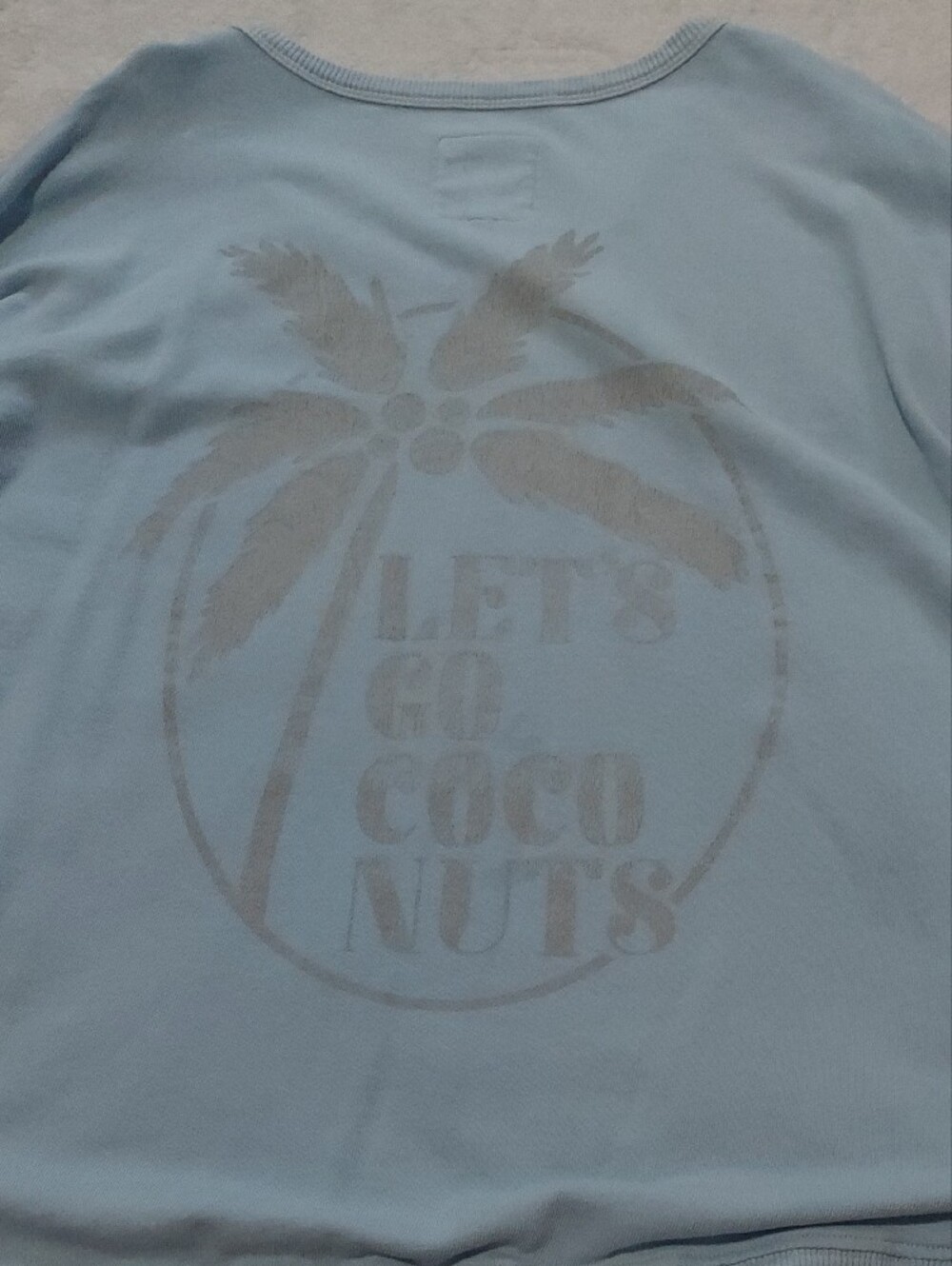 6 for $10 M&M aerie Powder Blue Crewneck Sweatshirt - Picture 5 of 6